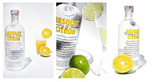 Absolut Vodka product photography