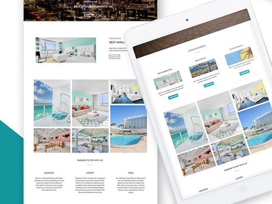 Seacoast Suites website redesign