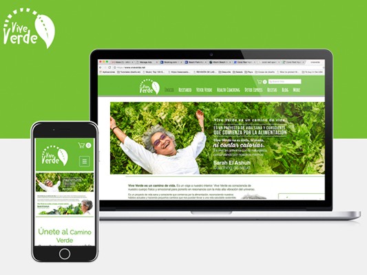 Vive Verde website design