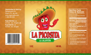 La Picosita Label design