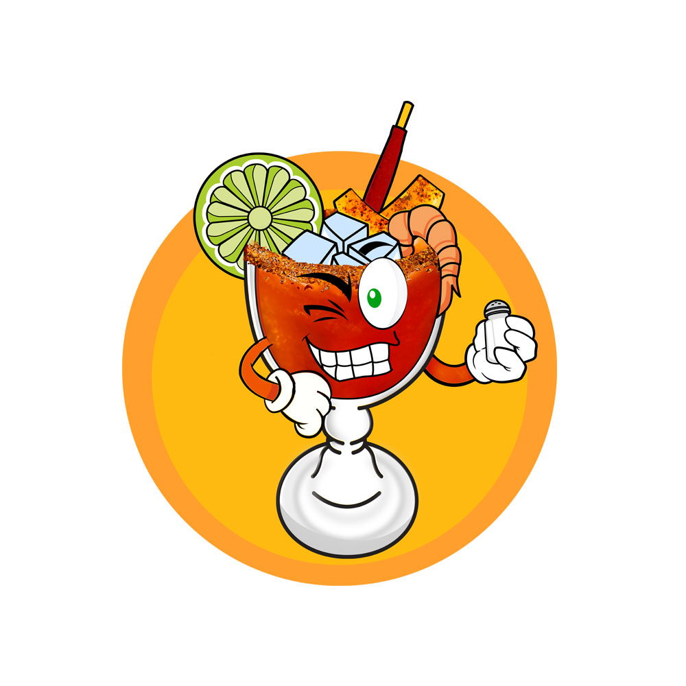 Micheladas logo and character